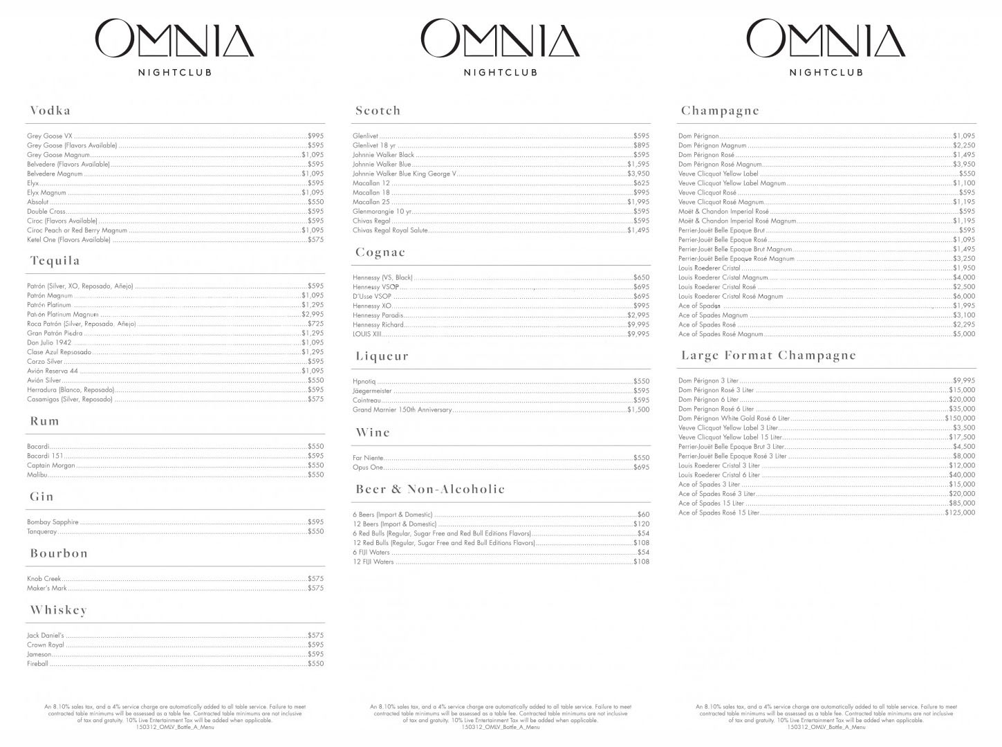 Omnia Nightclub Table Service Pricing Reservations Omnia Nightclub Table Service Pricing Reservations