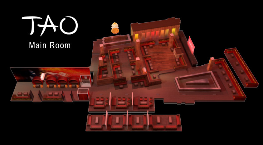 Tao Nightclub Main Room Floorplan