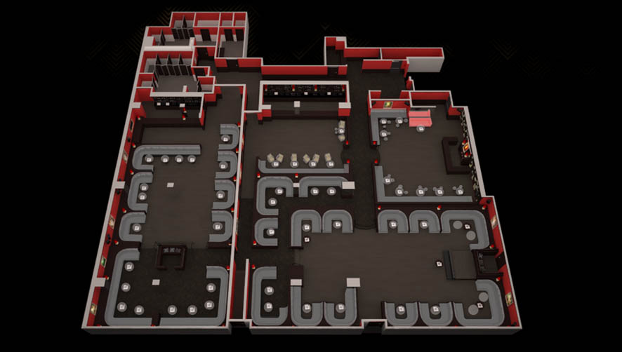 Drais After Hours Floor Plan Map
