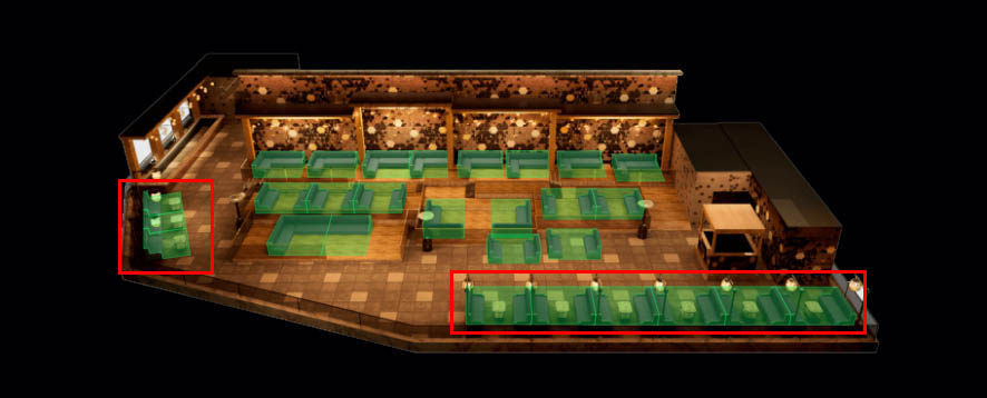 Omnia Nightclub Strip View Table Map
