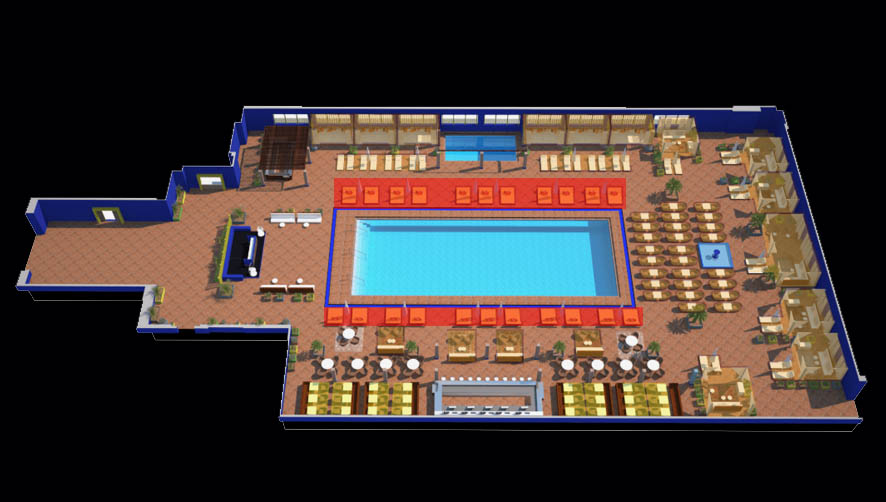 Jemaa Las Vegas Daybed Layout Map