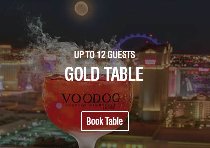 VooDoo Nightclub Gold Table