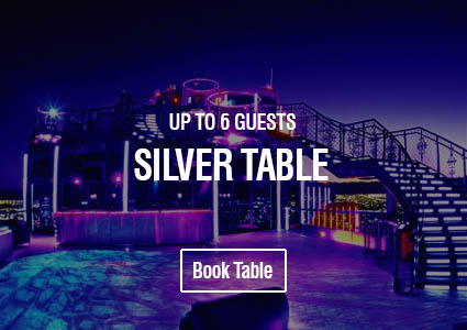 VooDoo Nightclub Silver Table