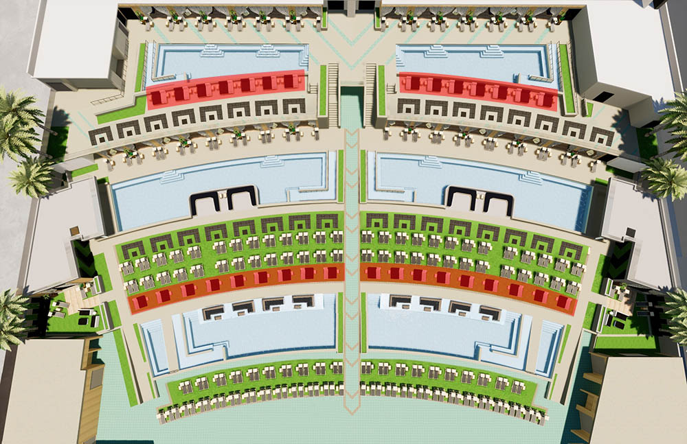 Stadium Swim Daybed Seating Map 2024