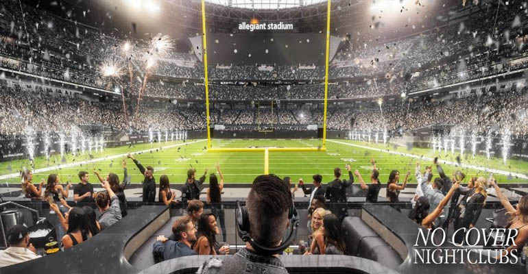 Allegiant Stadium features Wynn Field Club nightclub in the end