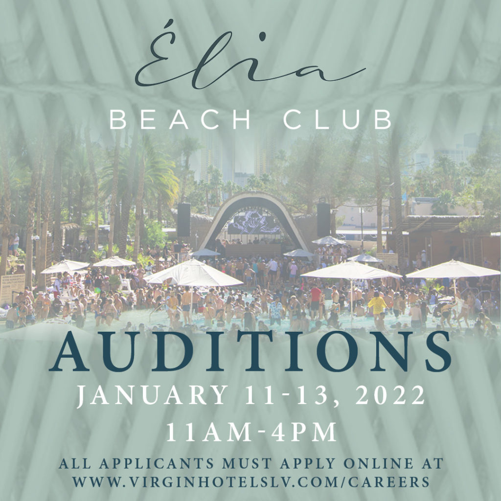 Elia Beach Club Auditions