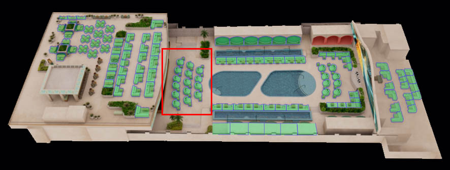 Omnia Dayclub Daybed Table Map