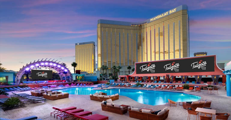 Tailgate Beach Club View In Las Vegas