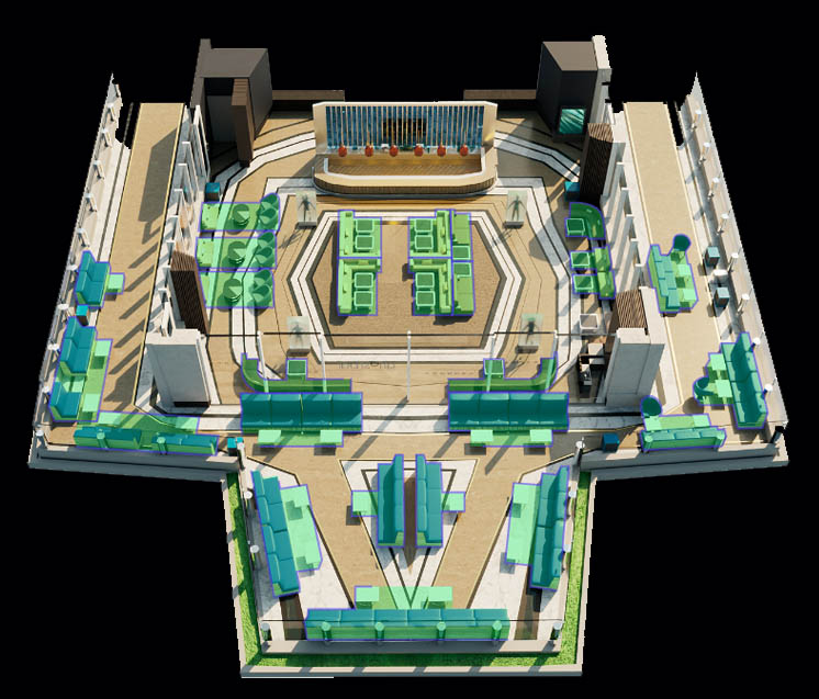 Ghostbar Las Vegas Table Map Layout