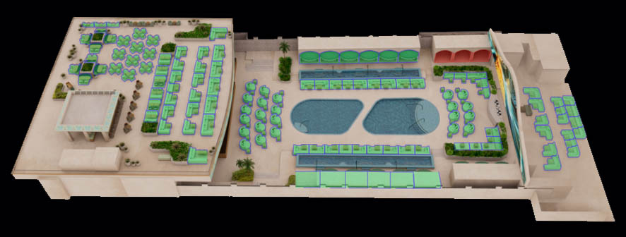 Omnia Dayclub Table Map